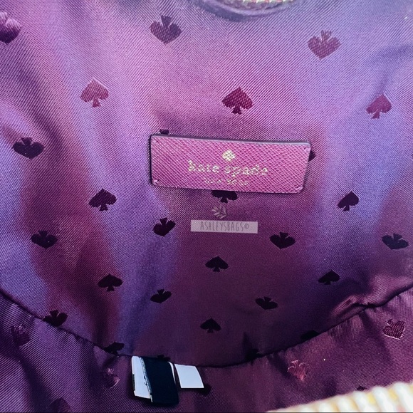 Kate Spade Love Shack Glitter Heart Purse Crossbody & Shimmy Card Holder Wallet - Picture 9 of 16